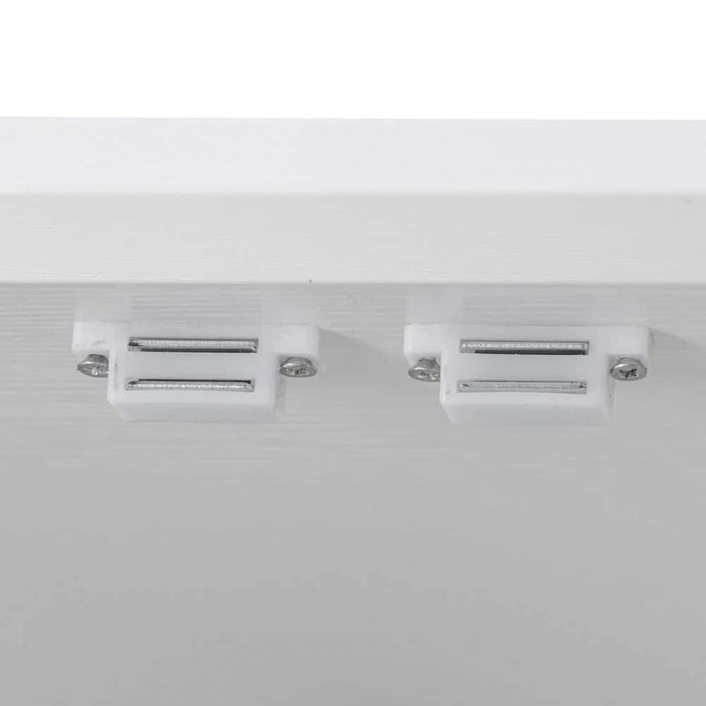 15.80 In. W X 30.30 In. D X 70.98 In. H White MDF Freestanding Linen Cabinet With 3-Shelves And 2-Drawers In White 8 15.80 In. W X 30.30 In. D X 70.98 In. H White MDF Freestanding Linen Cabinet With 3-Shelves And 2-Drawers In White - Image 8