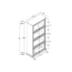 4-Tier White Glass Display Cabinet: Ideal For Living Room With Flip-up Glass Doors 8 4-Tier White Glass Display Cabinet: Ideal For Living Room With Flip-up Glass Doors -FURITURE SALE SHOP antique white tahanbath pantry organizers z w2275p206602 4f 1000
