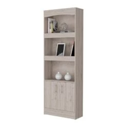 24.88 In. W X 10.35 In. D X 71.10 In. H Beige Particle Board Freestanding Linen Cabinet With 3 Shelves In Beige -FURITURE SALE SHOP beige tahanbath linen cabinets ct xl p148910 1f 1000