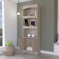 24.88 In. W X 10.35 In. D X 71.10 In. H Beige Particle Board Freestanding Linen Cabinet With 3 Shelves In Beige -FURITURE SALE SHOP beige tahanbath linen cabinets ct xl p148910 31 1000