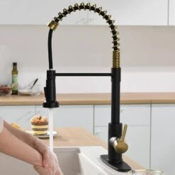 Touchless Kitchen Faucet, Hands Free Automatic Smart Kitchen Faucet -FURITURE SALE SHOP black gold tahanbath pull down kitchen faucets z w1932p156137 4f 1000