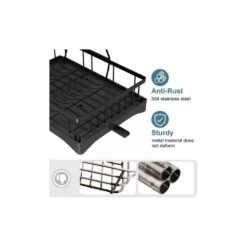 Gold Stainless Steel Standing Dish Rack With Caddy 9 Gold Stainless Steel Standing Dish Rack With Caddy -FURITURE SALE SHOP black tahanbath dish racks d0102hqup8w 1f 1000