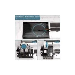 Gold Stainless Steel Standing Dish Rack With Caddy 10 Gold Stainless Steel Standing Dish Rack With Caddy -FURITURE SALE SHOP black tahanbath dish racks d0102hqup8w 44 1000