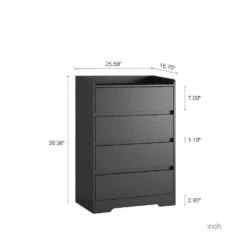 Living Room Sideboard Storage Cabinet, Drawer Cabinet In Black -FURITURE SALE SHOP black tahanbath pantry organizers z w1321111282 fa 1000