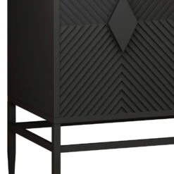 31.5 In. Black Modern 2-Door Wooden Accent Cabinet With Metal Legs, 2-Tier Storage, For Living, Entryway 14 31.5 In. Black Modern 2-Door Wooden Accent Cabinet With Metal Legs, 2-Tier Storage, For Living, Entryway -FURITURE SALE SHOP black tahanbath pantry organizers z w1435p206312 1f 1000