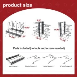 Adjustable Pot Rack, Kitchen Rack, And Storage Rack, Kitchen Organization And Storage -FURITURE SALE SHOP black tahanbath pantry organizers z w2071p281972 76 1000