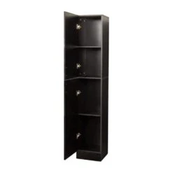 Freestanding Cabinet With Inadjustable Shelves And 2 Doors For Kitchen, Dining Room, Black 14 Freestanding Cabinet With Inadjustable Shelves And 2 Doors For Kitchen, Dining Room, Black -FURITURE SALE SHOP black tahanbath pantry organizers z w33165048 fa 1000