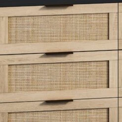 43.31 In. 6-Drawers Rattan Storage Cabinet Rattan Drawer, For Bedroom, Living Room, Black 13 43.31 In. 6-Drawers Rattan Storage Cabinet Rattan Drawer, For Bedroom, Living Room, Black -FURITURE SALE SHOP black tahanbath pantry organizers z w75784348 1f 1000
