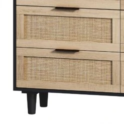 43.31 In. 6-Drawers Rattan Storage Cabinet Rattan Drawer, For Bedroom, Living Room, Black 12 43.31 In. 6-Drawers Rattan Storage Cabinet Rattan Drawer, For Bedroom, Living Room, Black -FURITURE SALE SHOP black tahanbath pantry organizers z w75784348 4f 1000