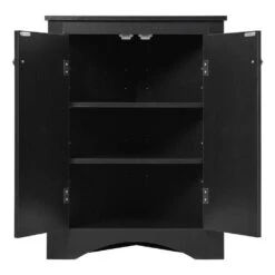 Black Triangle Bathroom Storage Cabinet With Adjustable Shelves Freestanding Floor Cabinet For Home Kitchen 14 Black Triangle Bathroom Storage Cabinet With Adjustable Shelves Freestanding Floor Cabinet For Home Kitchen -FURITURE SALE SHOP black tahanbath pantry organizers z wf291467aab d4 1000