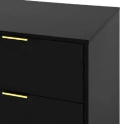 63 In. 9-Drawer Dresser: Large Deep Chest For Bedroom/Living Room In Black -FURITURE SALE SHOP black tahanbath pantry organizers z wf321489aak 1f 1000