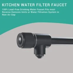 Purifier Kitchen Faucet Drinking Water Faucet, Pull Down Water Filter Kitchen Sink Faucets (Matte Black) -FURITURE SALE SHOP black tahanbath pull down kitchen faucets z w1932p148119 fa 1000