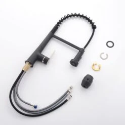 Faucet For Kitchen Sink, Black Kitchen Faucet With Pull Down Sprayer, Modern Commercial Spring Pull-Out Sink Faucet 12 Faucet For Kitchen Sink, Black Kitchen Faucet With Pull Down Sprayer, Modern Commercial Spring Pull-Out Sink Faucet -FURITURE SALE SHOP black tahanbath pull down kitchen faucets z w1932p154734 fa 1000