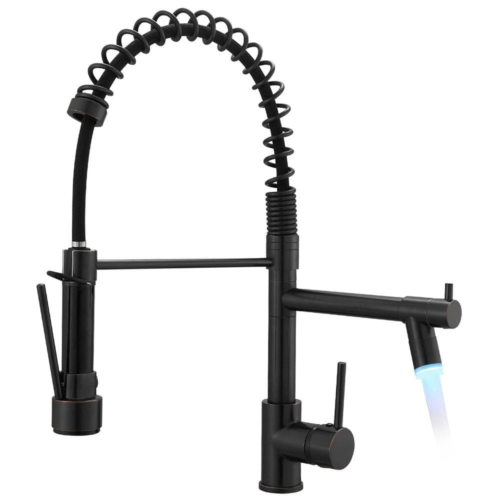 Single Handle Pull Down Sprayer Kitchen Faucet In Black 1 Single Handle Pull Down Sprayer Kitchen Faucet In Black