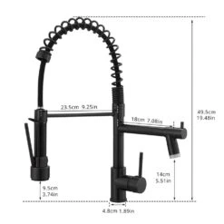 Single Handle Pull Down Sprayer Kitchen Faucet In Black 13 Single Handle Pull Down Sprayer Kitchen Faucet In Black -FURITURE SALE SHOP black tahanbath pull down kitchen faucets z w1932p155918 76 1000