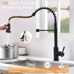 Touchless Kitchen Faucet, Hands Free Automatic Smart Kitchen Faucet Black Smart Kitchen Faucet 13 Touchless Kitchen Faucet, Hands Free Automatic Smart Kitchen Faucet Black Smart Kitchen Faucet -FURITURE SALE SHOP black tahanbath pull down kitchen faucets z w1932p156238 fa 1000