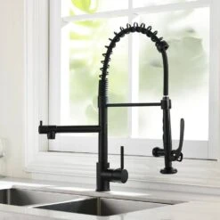 Commercial Kitchen Faucet Pull Down Sprayer Black And Nickel, Single Handle Kitchen Sink Faucet 15 Commercial Kitchen Faucet Pull Down Sprayer Black And Nickel, Single Handle Kitchen Sink Faucet -FURITURE SALE SHOP black tahanbath pull down kitchen faucets z w1932p172303 31 1000