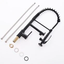 Commercial Kitchen Faucet Pull Down Sprayer Black And Nickel, Single Handle Kitchen Sink Faucet 14 Commercial Kitchen Faucet Pull Down Sprayer Black And Nickel, Single Handle Kitchen Sink Faucet -FURITURE SALE SHOP black tahanbath pull down kitchen faucets z w1932p172303 76 1000