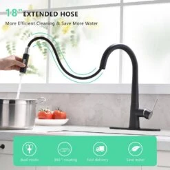 Pull Out Kitchen Faucet Black Kitchen Faucet Single Handle Kitchen Faucet 10 Pull Out Kitchen Faucet Black Kitchen Faucet Single Handle Kitchen Faucet -FURITURE SALE SHOP black tahanbath pull out kitchen faucets z w1932p154737 44 1000
