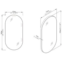 18 In. W X 35 In. H Oval Metal Framed Wall Bathroom Vanity Mirror In Black Framed 15 18 In. W X 35 In. H Oval Metal Framed Wall Bathroom Vanity Mirror In Black Framed -FURITURE SALE SHOP black tahanbath vanity mirrors q gg 99967978 fa 1000