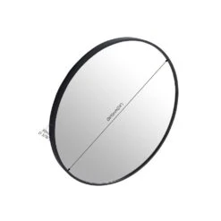 24in. Round Metal Framed Wall Bathroom Vanity Mirror In Black Framed -FURITURE SALE SHOP black tahanbath vanity mirrors q gg 99973170 fa 1000