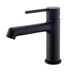 Black Bathroom Faucet, Faucet For Bathroom Sink, Black Single Hole Bathroom Faucet Modern Single Handle Basin Faucet