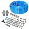 3/4in.x200ft. Air Compressor Piping, High Quality PEX-AL-PEX Tubing Air Hose Kit Air Compressor Accessories, Blue Tubing