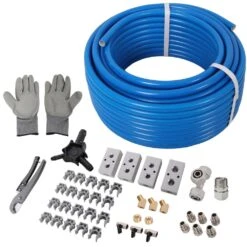 1/2 In. X 100 Ft. Plastic Air Compressor Piping High Quality PEX-AL-PEX Tubing Air Hose Kit Compressor Accessories, Blue