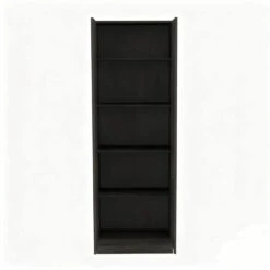 23.60 In. W X 11.80 In. D X 71.10 In. H Brown Particle Board Freestanding Linen Cabinet With 5-Shelves In Espresso