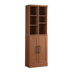 Freestanding Storage Cabinet, In Brown Finish