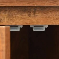 Brown Triangle Bathroom Storage Cabinet With Adjustable Shelves Freestanding Floor Cabinet For Home Kitchen -FURITURE SALE SHOP brown tahanbath pantry organizers z wf291467aad fa 1000