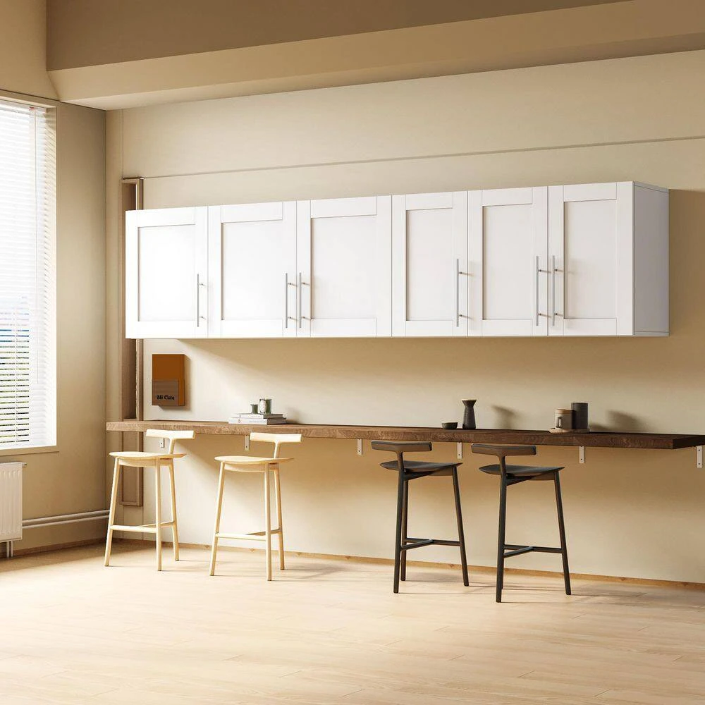 White And Brown Solid Storage Cabinet With Gold Handles: Drawer Dresser, Bar Cabinet, Buffet Server Console 9 White And Brown Solid Storage Cabinet With Gold Handles: Drawer Dresser, Bar Cabinet, Buffet Server Console - Image 9