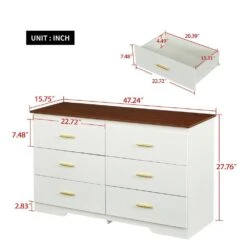 White And Brown Solid Storage Cabinet With Gold Handles: Drawer Dresser, Bar Cabinet, Buffet Server Console 15 White And Brown Solid Storage Cabinet With Gold Handles: Drawer Dresser, Bar Cabinet, Buffet Server Console -FURITURE SALE SHOP brown white tahanbath pantry organizers z w679p151552 44 1000