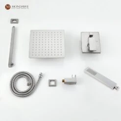 1-Spray 10 In. Ceiling Mount 1.8 GPM Dual Shower Head And Handheld Shower Head In Brushed N -FURITURE SALE SHOP brush nickel tahanbath dual shower heads z s0082c 10bn 31 1000