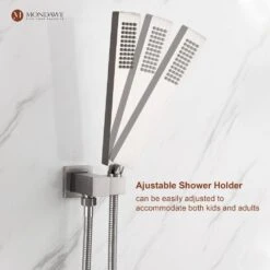 1-Spray 10 In. Ceiling Mount 1.8 GPM Dual Shower Head And Handheld Shower Head In Brushed N -FURITURE SALE SHOP brush nickel tahanbath dual shower heads z s0082c 10bn 66 1000