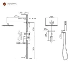 1-Spray 10 In. Ceiling Mount 1.8 GPM Dual Shower Head And Handheld Shower Head In Brushed N -FURITURE SALE SHOP brush nickel tahanbath dual shower heads z s0082c 10bn c3 1000