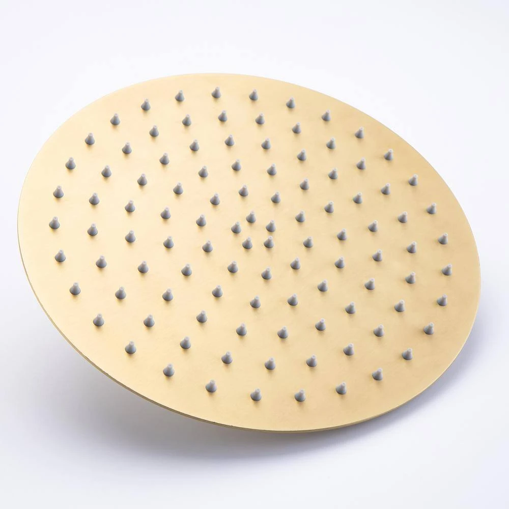 Single Handle 3-Spray High Pressure Tub And Shower Faucet Combo With Tub Spout In Brushed Gold (Valve Included) 6 Single Handle 3-Spray High Pressure Tub And Shower Faucet Combo With Tub Spout In Brushed Gold (Valve Included) - Image 6