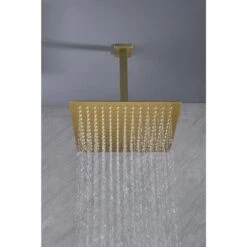 1-Spray Patterns With 2.5 GPM 12 In. Ceiling Mount Rain Fixed Shower Head In Brushed Gold 15 1-Spray Patterns With 2.5 GPM 12 In. Ceiling Mount Rain Fixed Shower Head In Brushed Gold -FURITURE SALE SHOP brushed gold fixed shower heads z w928100963 31 1000