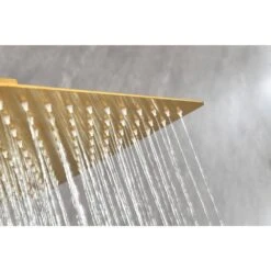 1-Spray Patterns With 2.5 GPM 12 In. Ceiling Mount Rain Fixed Shower Head In Brushed Gold 10 1-Spray Patterns With 2.5 GPM 12 In. Ceiling Mount Rain Fixed Shower Head In Brushed Gold -FURITURE SALE SHOP brushed gold fixed shower heads z w928100963 4f 1000