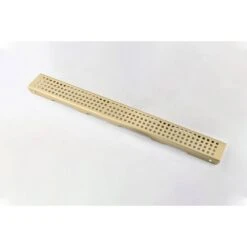 12 Inches Linear Shower Drain With Removable Quadrato Pattern Grate, Included Hair Strainer And Leveling Feet -FURITURE SALE SHOP brushed gold shower drains z w928p199345 44 1000