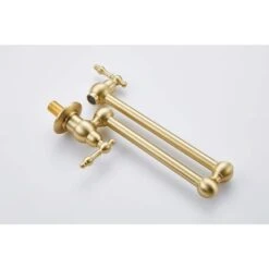 Wall Mount Folding Kitchen Pot Filler Faucet In Brushed Gold 11 Wall Mount Folding Kitchen Pot Filler Faucet In Brushed Gold -FURITURE SALE SHOP brushed gold tahanbath pot fillers y w2287 p153400 1f 1000
