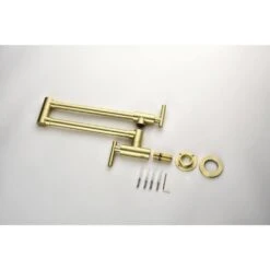 Wall Mount Pot Filler Faucet In Brushed Gold -FURITURE SALE SHOP brushed gold tahanbath pot fillers y w92850216 4f 1000