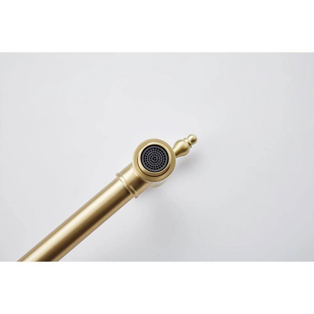 Wall Mount Pot Filler Faucet Folding Kitchen In Brushed Gold 7 Wall Mount Pot Filler Faucet Folding Kitchen In Brushed Gold - Image 7