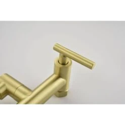 Pot Filler Faucets Both Hot Cold Water Wall Faucet Brass Faucets Kitchen -FURITURE SALE SHOP brushed gold tahanbath pot fillers z w2287p184471 fa 1000