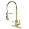 Touchless Kitchen Faucet, Hands Free Automatic Smart Kitchen Faucet Brushed Nickel Gold Smart Kitchen Faucet