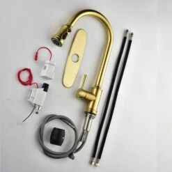 Brushed Gold 16.53 In. H Pull Down Sprayer Kitchen Faucet With 360 ° Spout Swivel 13 Brushed Gold 16.53 In. H Pull Down Sprayer Kitchen Faucet With 360 ° Spout Swivel -FURITURE SALE SHOP brushed gold tahanbath pull down kitchen faucets z w2287p182881 44 1000