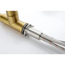 Single Handle Kitchen Sink Faucet With Pull Out Sprayer In Brushed Gold -FURITURE SALE SHOP brushed gold tahanbath pull out kitchen faucets y w2287 p154031 1f 1000