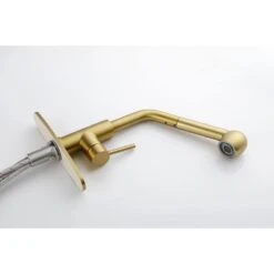 Single Handle Kitchen Sink Faucet With Pull Out Sprayer In Brushed Gold -FURITURE SALE SHOP brushed gold tahanbath pull out kitchen faucets y w2287 p154031 4f 1000
