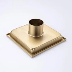 6 In W X 6 In D Stainless Steel Decorative Drain Cover With Brushed Gold -FURITURE SALE SHOP brushed gold tahanbath shower drains q pzz 7003lsj 6 44 1000