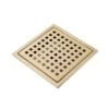 6 In W X 6 In D Stainless Steel Decorative Drain Cover With Brushed Gold